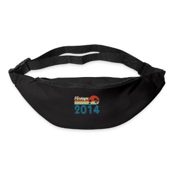 Vintage 2014 Vintage Anniversaire Rétro Vintage - Sac banane - noir - Devant