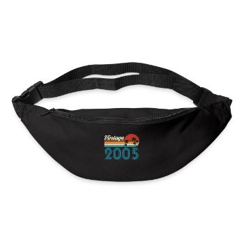 Vintage 2005 Vintage Anniversaire Rétro Vintage - Sac banane - noir - Devant