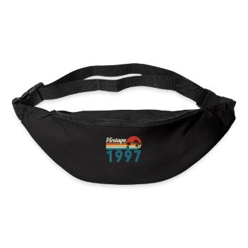 Vintage 1997 Vintage Anniversaire Rétro Vintage - Sac banane - noir - Devant