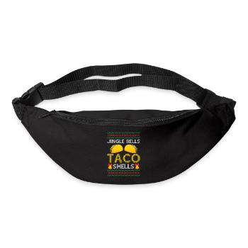 Tacos - Jingle Bells Taco Shells - Saying Ugly Chr - Gürteltasche - Schwarz - Vorne