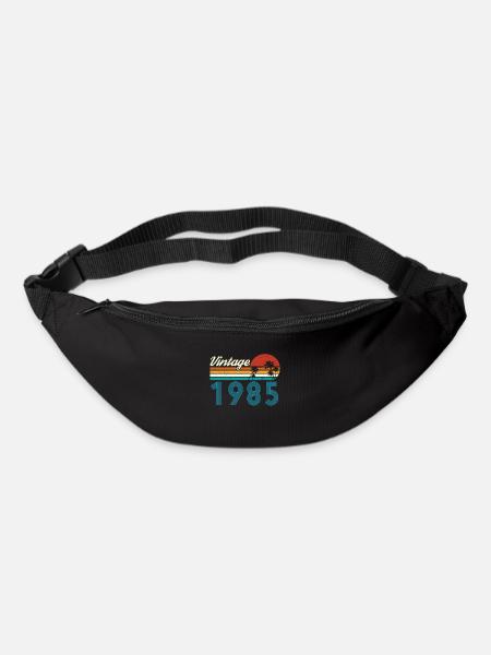 Vintage 1985 Vintage Anniversaire Rétro Vintage - Sac banane - noir