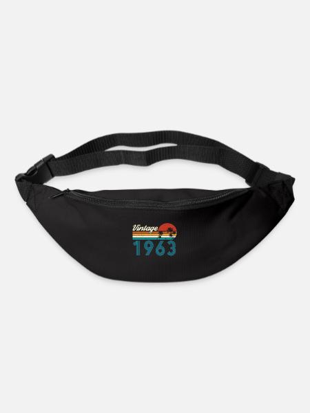 Vintage 1963 Vintage Anniversaire Rétro Vintage - Sac banane - noir