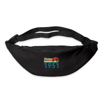 Vintage 1951 Vintage Geburtstag Retro Vintage - Gürteltasche - Schwarz - Vorne