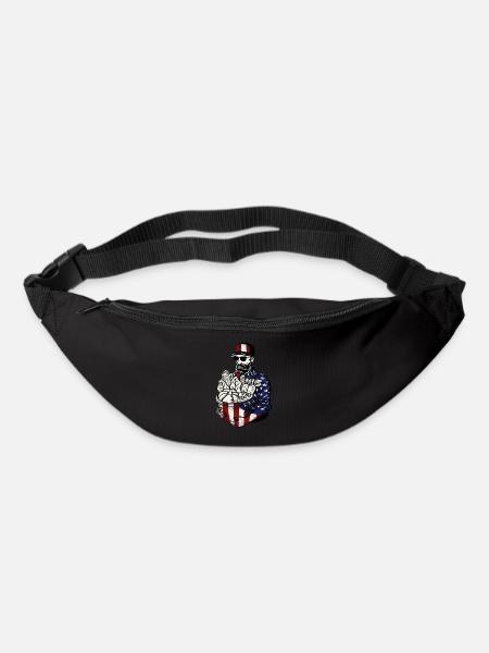 Farming Farmer American Flag Us - Bum bag - black