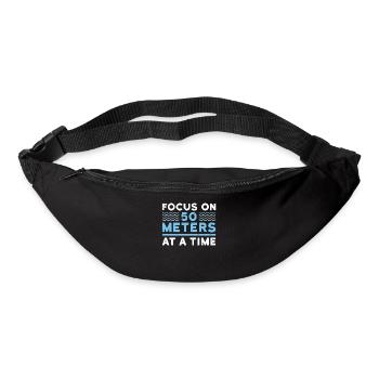 Concentrez-vous sur 50 mètres à la fois - Sac banane - noir - Devant