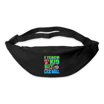I Teach My Kid To Hit The Lax Ball Vintage Cool - Bum bag - black - Front