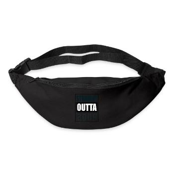 Straight Outta 2009 Geburtstag 2009 Geboren 2009 - Gürteltasche - Schwarz - Vorne