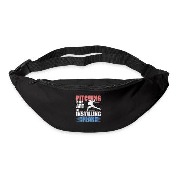 Pitching Is The Art of Instilling Fear Baseball - Gürteltasche - Schwarz - Vorne