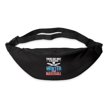 There Are Only 2 Seasons Winter & Baseball - Gürteltasche - Schwarz - Vorne