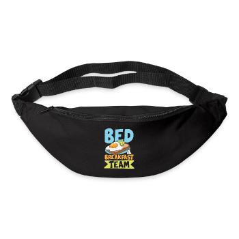 Bed Breakfast Team für Frühaufsteher Männer und - Gürteltasche - Schwarz - Vorne