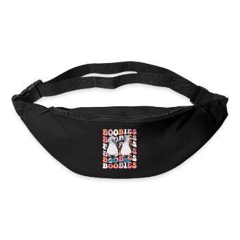 Boobies Cute Blue Footed Booby Bird Groovy 70s - Bum bag - black - Front