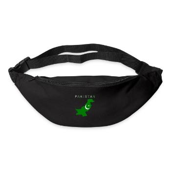 Pakistan Map Flag - Bum bag - black - Front