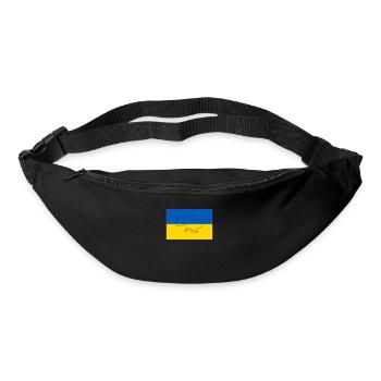 Drapeau de l’Ukraine - Sac banane - noir - Devant
