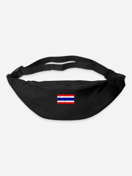 Thailand Flagge - Gürteltasche - Schwarz