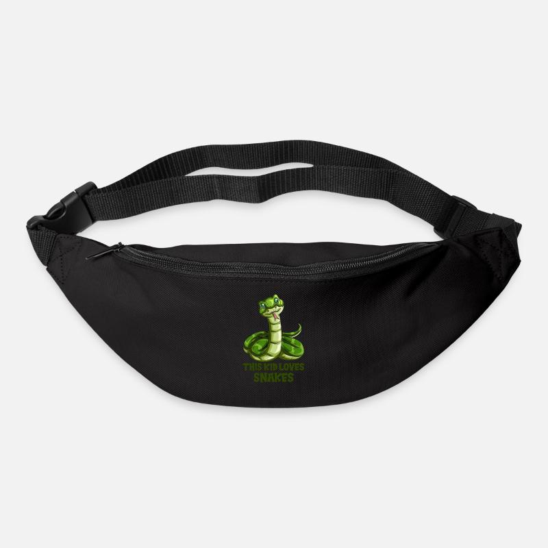 Enfant Serpent Tenue Serpent Serpent Natter Python - Sac banane - noir
