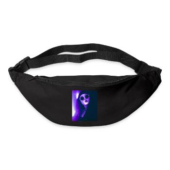 Goth Vaporwave Sexy Goth Girl With Dark Glasses - Bum bag - black - Front