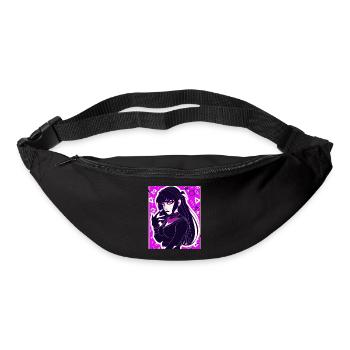 Goth Anime Vaporwave Cute Creepy Goth Girl - Bum bag - black - Front