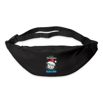 Volleyeur Joueur de Noël Chemise de couchage Pyjama - Sac banane - noir - Devant