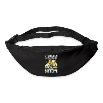 Bierbrauer Bier Brauen - Gürteltasche - Schwarz - Vorne