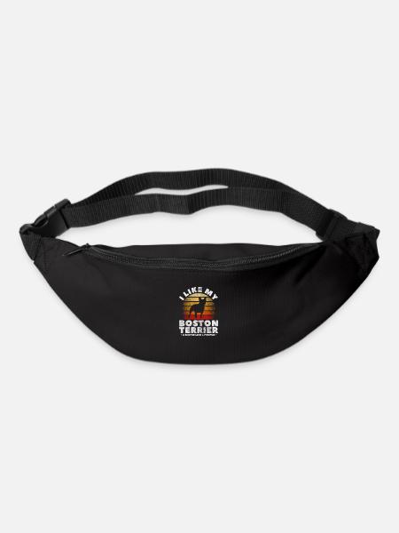 Boston Terrier - Bum bag - black