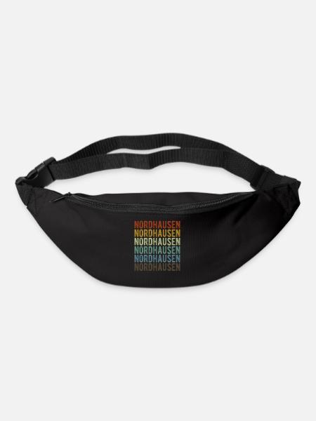 Nordhausen Stadt Retro Vintage - Gürteltasche - Schwarz
