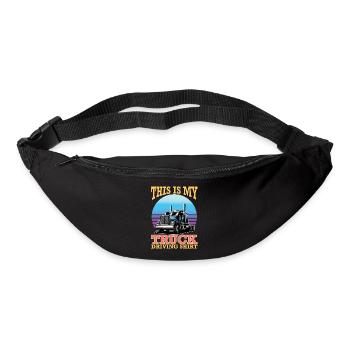 Camionneur Diesel Big Rig Semi-Remorque Camion Chauffeur - Sac banane - noir - Devant