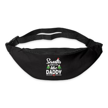Le Père Noël ressemble beaucoup à papa Noël Noël - Sac banane - noir - Devant