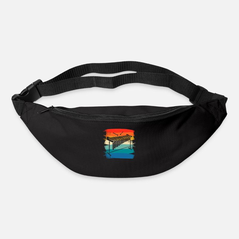 Retro Vintage Classic Marimba Player Instrument - Gürteltasche - Schwarz