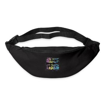Je ne suis pas parfait, je suis original depuis 1968 Graffiti - Sac banane - noir - Devant