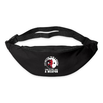 Wing Chun It's Better To Be Fighter Kung Fu Fight - Bum bag - black - Front