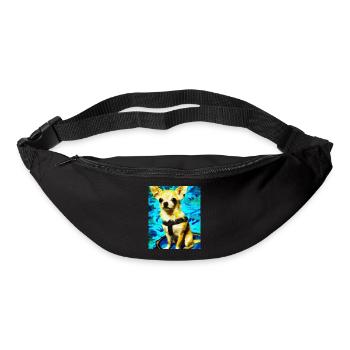 Chihuahua Portrait Vincent Van Gogh Style Hund - Gürteltasche - Schwarz - Vorne