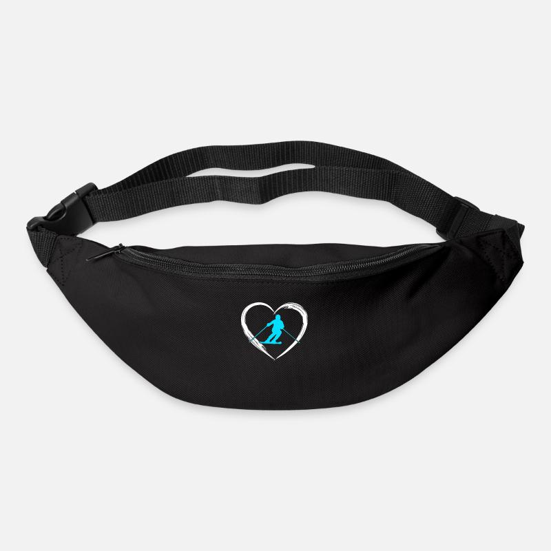 Ski love - Gürteltasche - Schwarz
