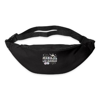 Scientifique de laboratoire médical Halloween Cadeau de laboratoire médical - Sac banane - noir - Devant
