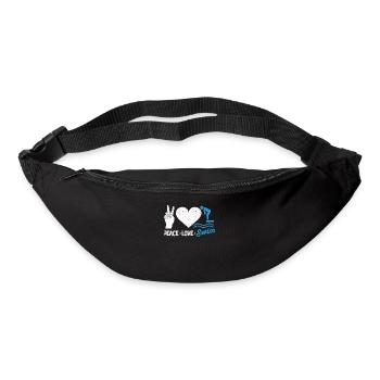 Équipe Drôle De Natation Amoureux Nageur Instructeur - Sac banane - noir - Devant