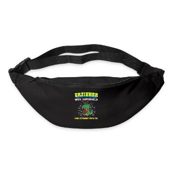 Erzieher Weil Superheld Kein Offizieller Beruf Ist - Gürteltasche - Schwarz - Vorne