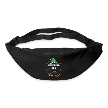 Motorrad Elf Partnerlook Weihnachten - Gürteltasche - Schwarz - Vorne