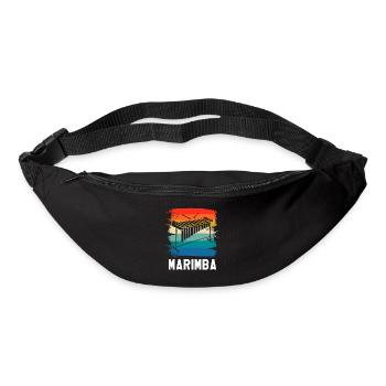Retro Vintage Classic Marimba Player Instrument - Gürteltasche - Schwarz - Vorne