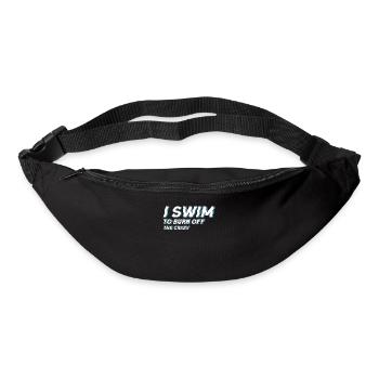 Schwimmen Geschenk Schwimmer Spruch Schwimmen - Gürteltasche - Schwarz - Vorne