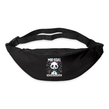 Mir Egal Ich Geh Zocken Gaming - Gürteltasche - Schwarz - Vorne