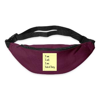 Coquette esthétique downtown girl - Sac banane - bordeaux  - Devant