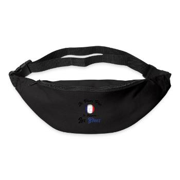 je peux pas , je supporte les bleus. France - Sac banane - noir - Devant