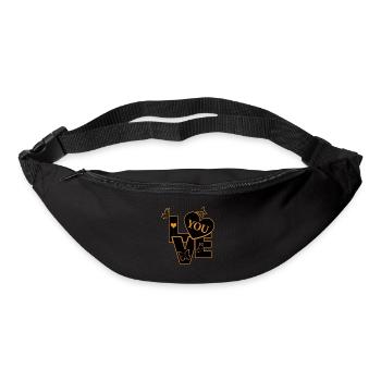 Love You - Liebe dich - Gürteltasche - Schwarz - Vorne