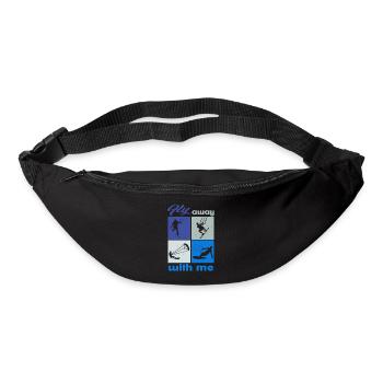 Fly away with me. Lifestyle Vintage Design - Bum bag - black - Front