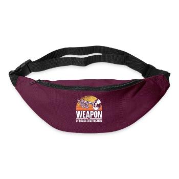 Trompettiste Pun Retro Vintage - Sac banane - bordeaux  - Devant