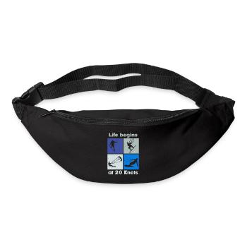 La vie commence à 20 nœuds, Lifestyle Vintage Design - Sac banane - noir - Devant