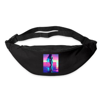 Mermaid Portrait 80s Retro - Bum bag - black - Front