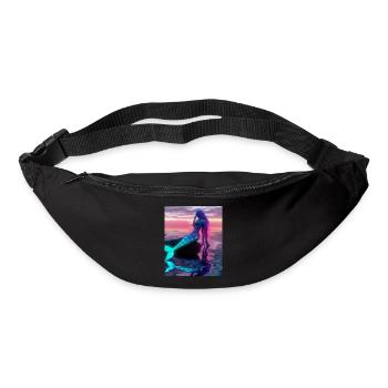 Mermaid Portrait 80s Retro - Bum bag - black - Front