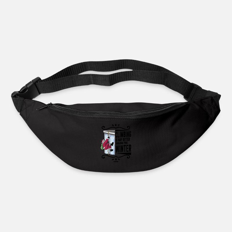Climbing Mountain Alps Nature Climbing Gift - Bum bag - black