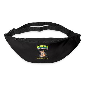 Erzieher Weil Superheld Kein Offizieller Beruf Ist - Gürteltasche - Schwarz - Vorne