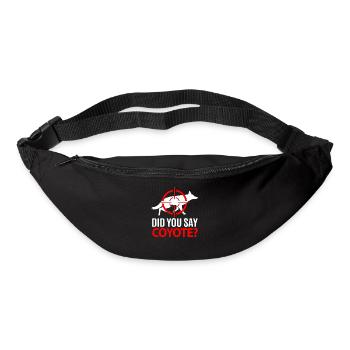 Coyote Hunting Coyote Jagen Geschenk - Gürteltasche - Schwarz - Vorne
